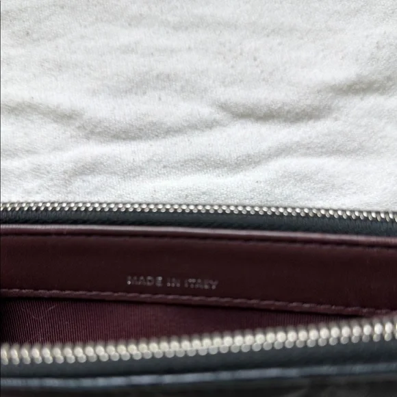 Chanel A82527 Matelasse W Zipper Chain Wallet Lambskin Black w/ silver hardware - Picture 5 of 11